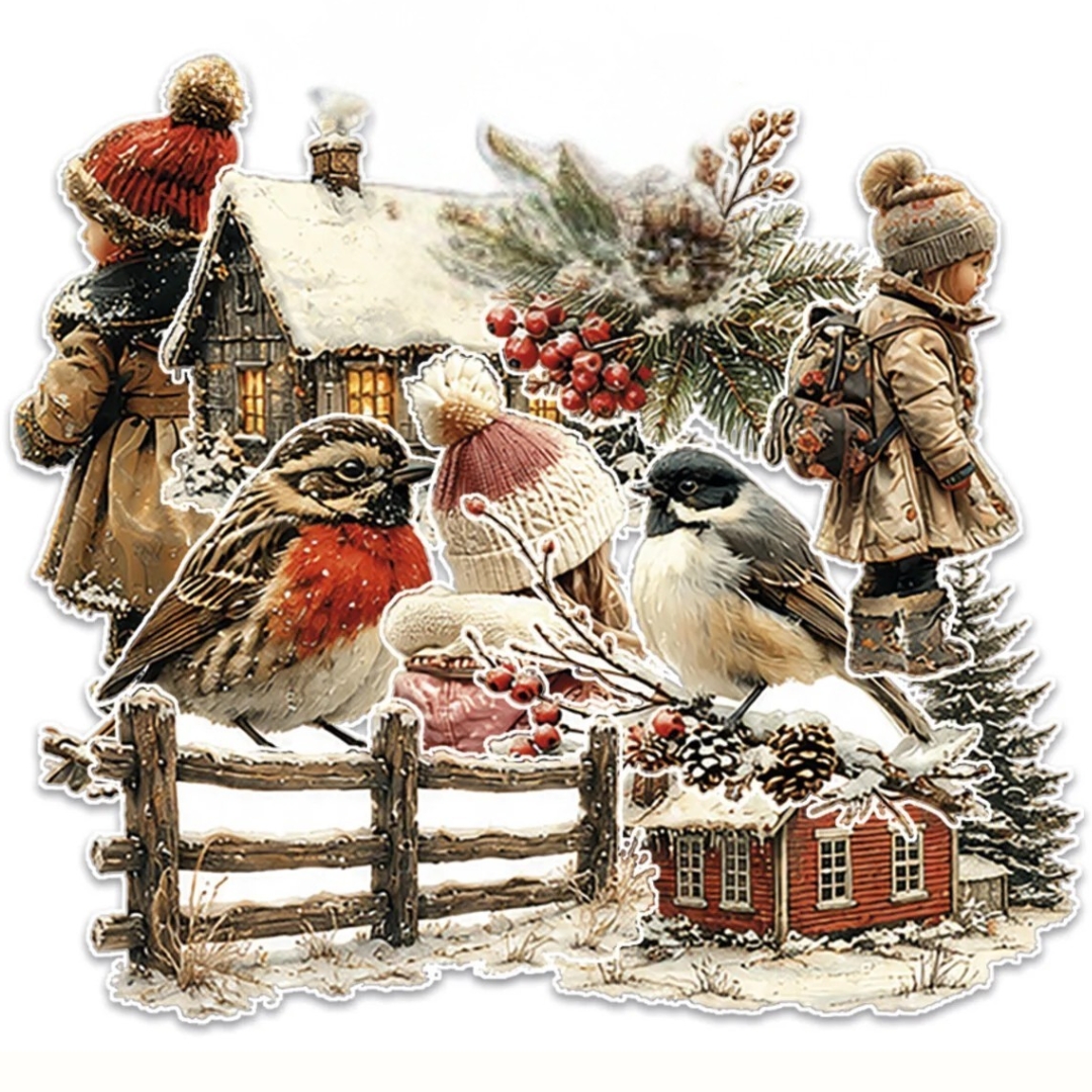 Paper Favourites Die-Cuts Silent Winter leikekuvat (20 kpl)
