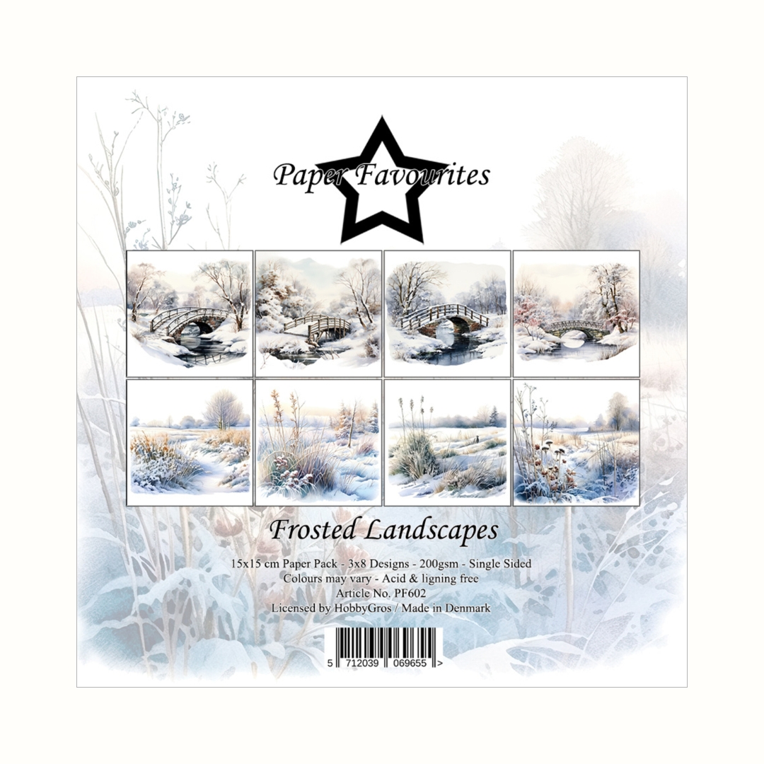 Paper Favourites Frosted Landscapes paperilajitelma 15 x 15 cm
