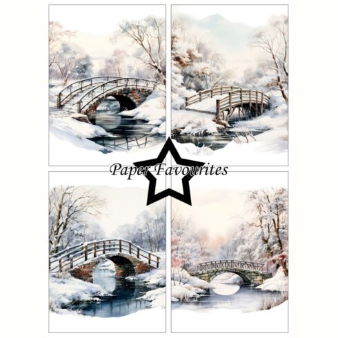 Paper Favourites Frosted Landscapes paperilajitelma A6 2