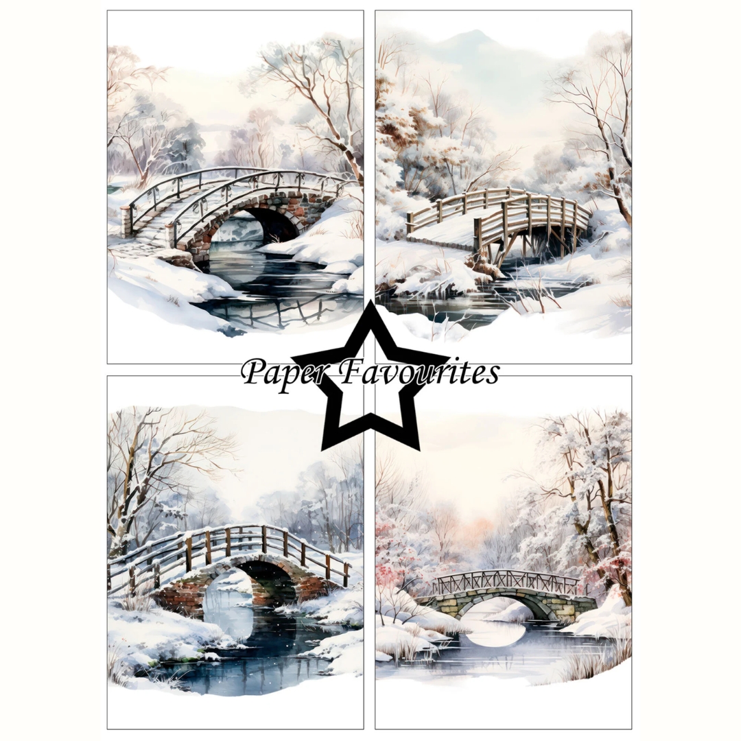 Paper Favourites – Frosted Landscapes paperilajitelma A6 - Image 3