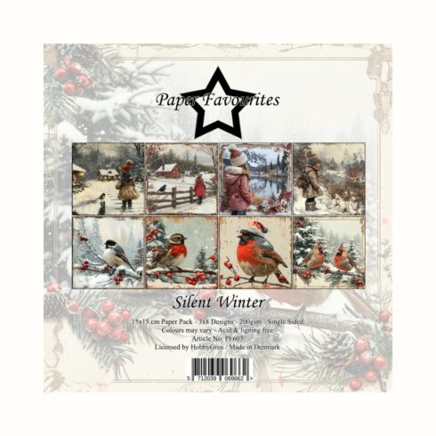 Paper Favourites Silver Winter paperilajitelma 15 x 15 cm
