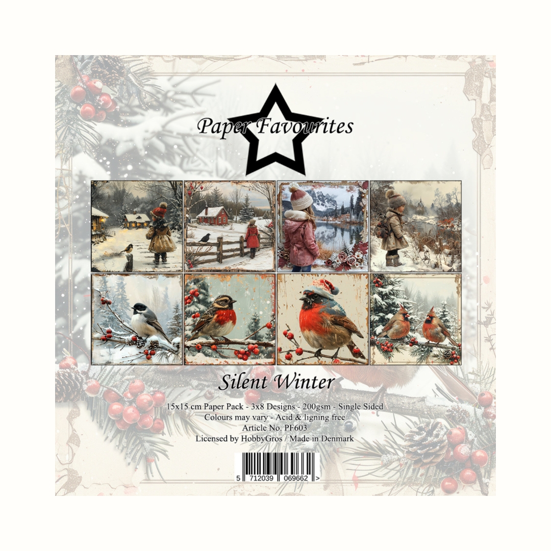 Paper Favourites Silver Winter paperilajitelma 15 x 15 cm