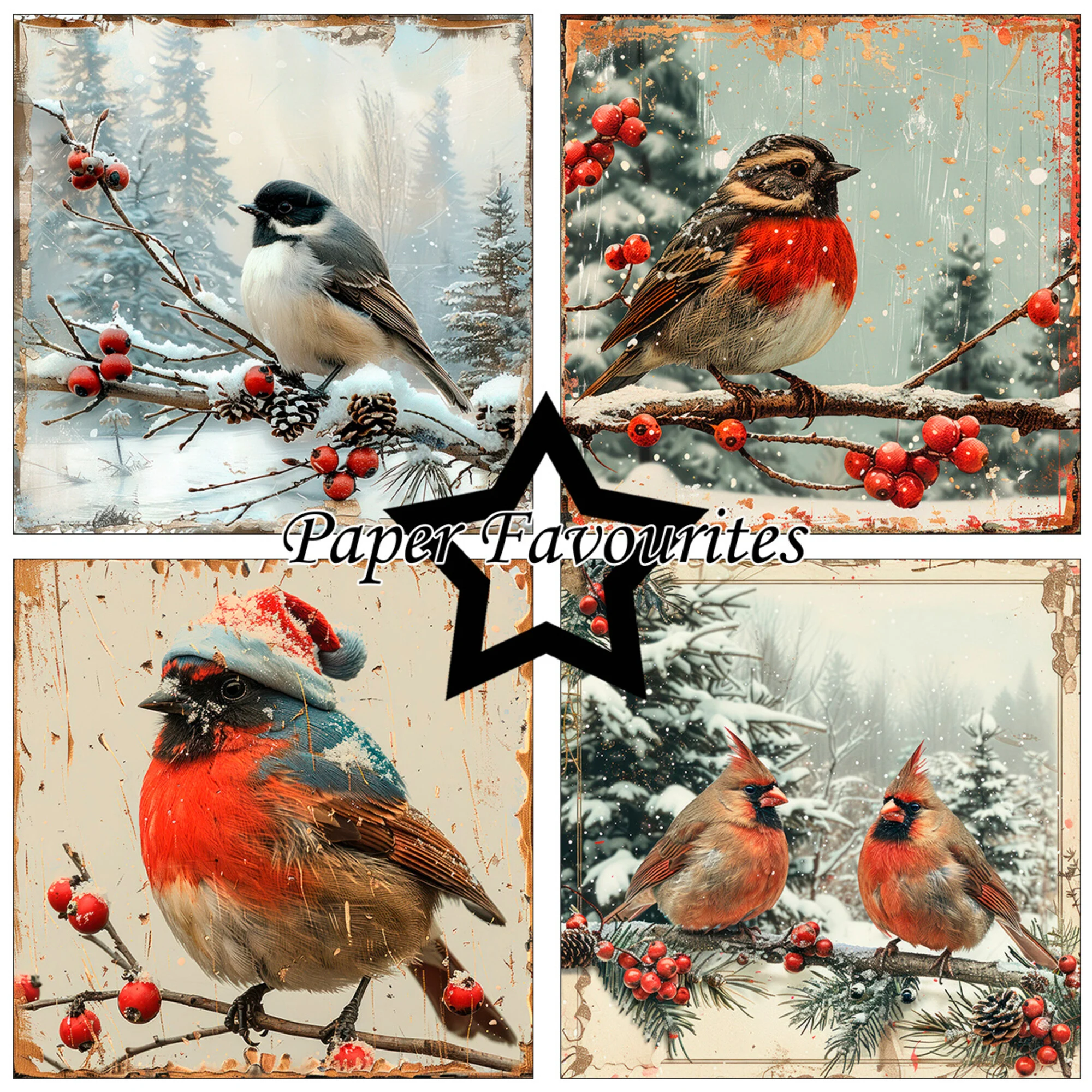 Paper Favourites – Silver Winter paperilajitelma 15 x 15 cm - Image 3