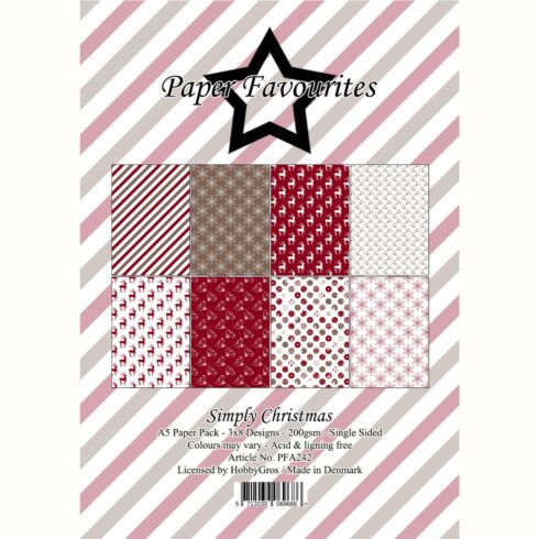 Paper Favourites Simply Christmas paperilajitelma A5
