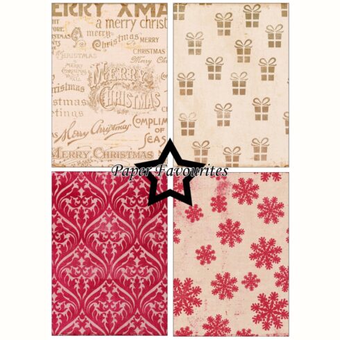 Paper Favourites Yuletide Prints paperilajitelma A5 1