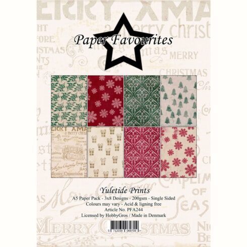 Paper Favourites – Yuletide Prints paperilajitelma A5