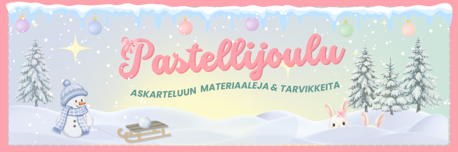 Pastellijoulu Askartelu Banneri