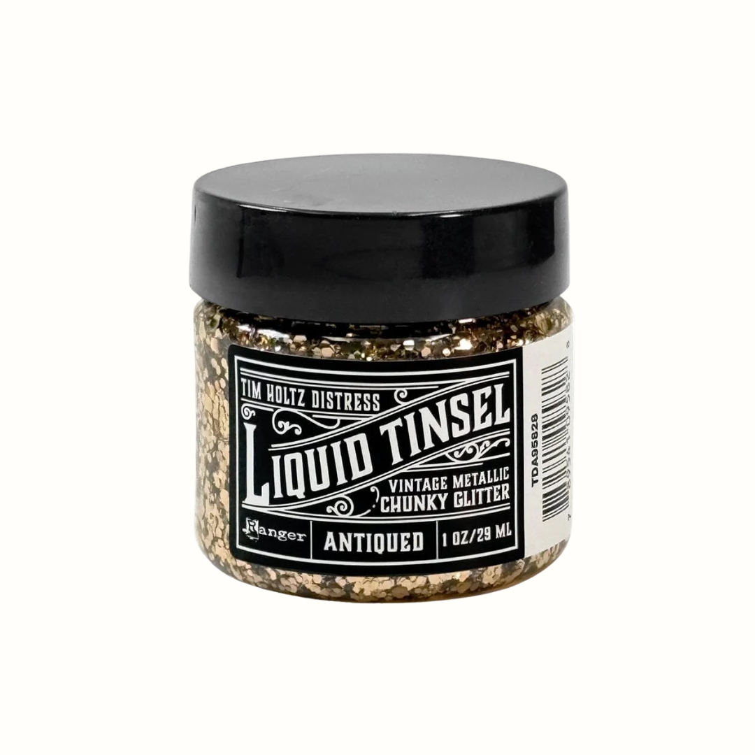 Ranger Tim Holtz Distress Liquid Tinsel Chunky Antiqued Kimalle