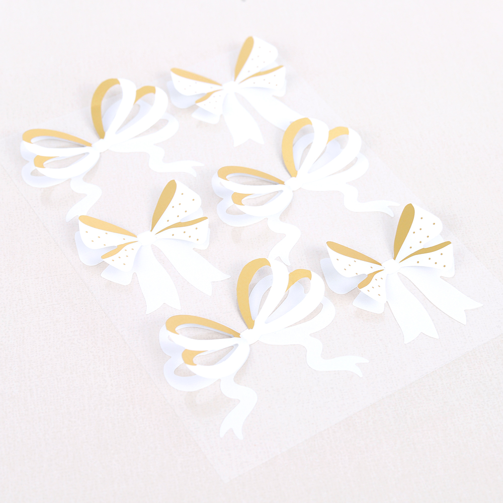 Rosie's Studio Sleigh Bells Ring – Dimensional Acetate Stickers Bows 3D-tarrat - Bild 2