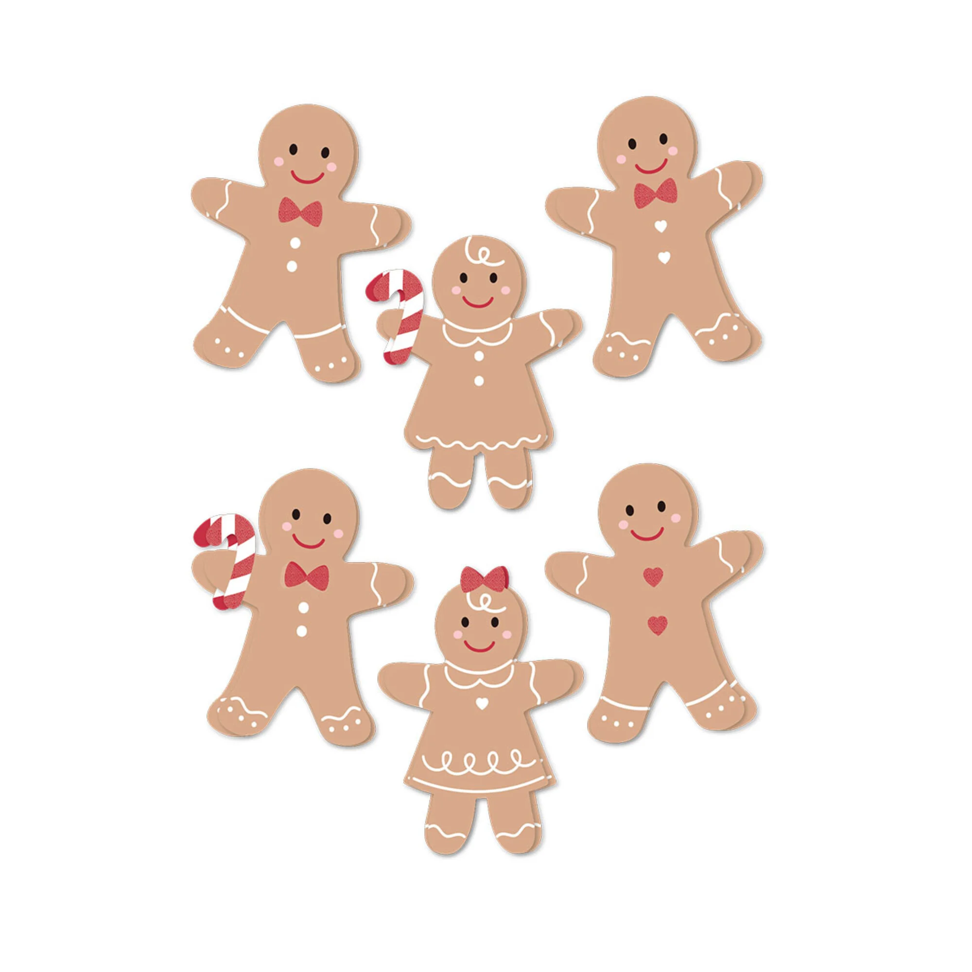 Rosie's Studio Sleigh Bells Ring – Dimensional Acetate Stickers Gingerbread 3D-tarrat - Image 3