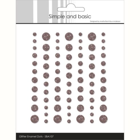 Simple and Basic Glitter Enamel Dots Coffee 3D-tarra