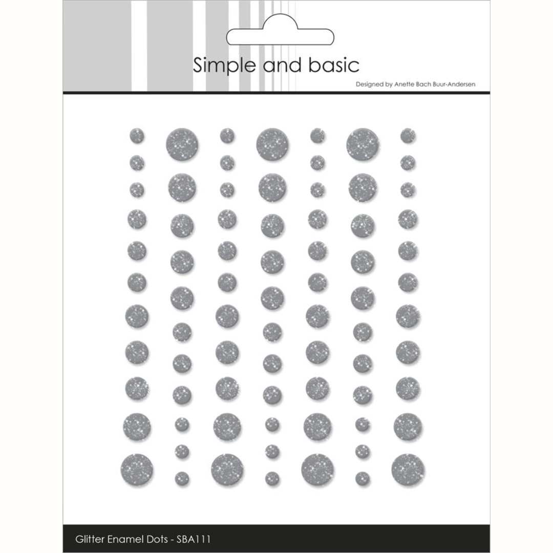 Simple and Basic Glitter Enamel Dots Concrete 3D-tarra