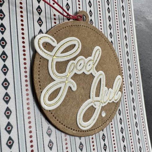 Simple and Basic leimasin ja stanssi GOD JUL 3