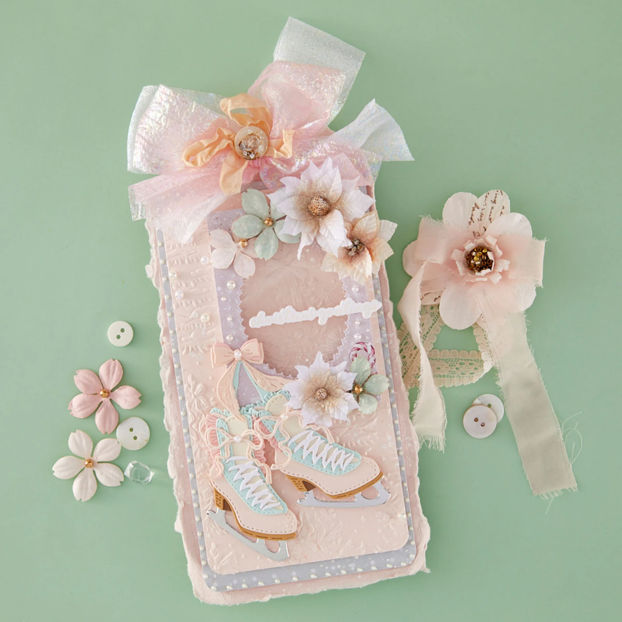 Spellbinders stanssi – Christmas Blush FROSTY SKATES - Bild 2