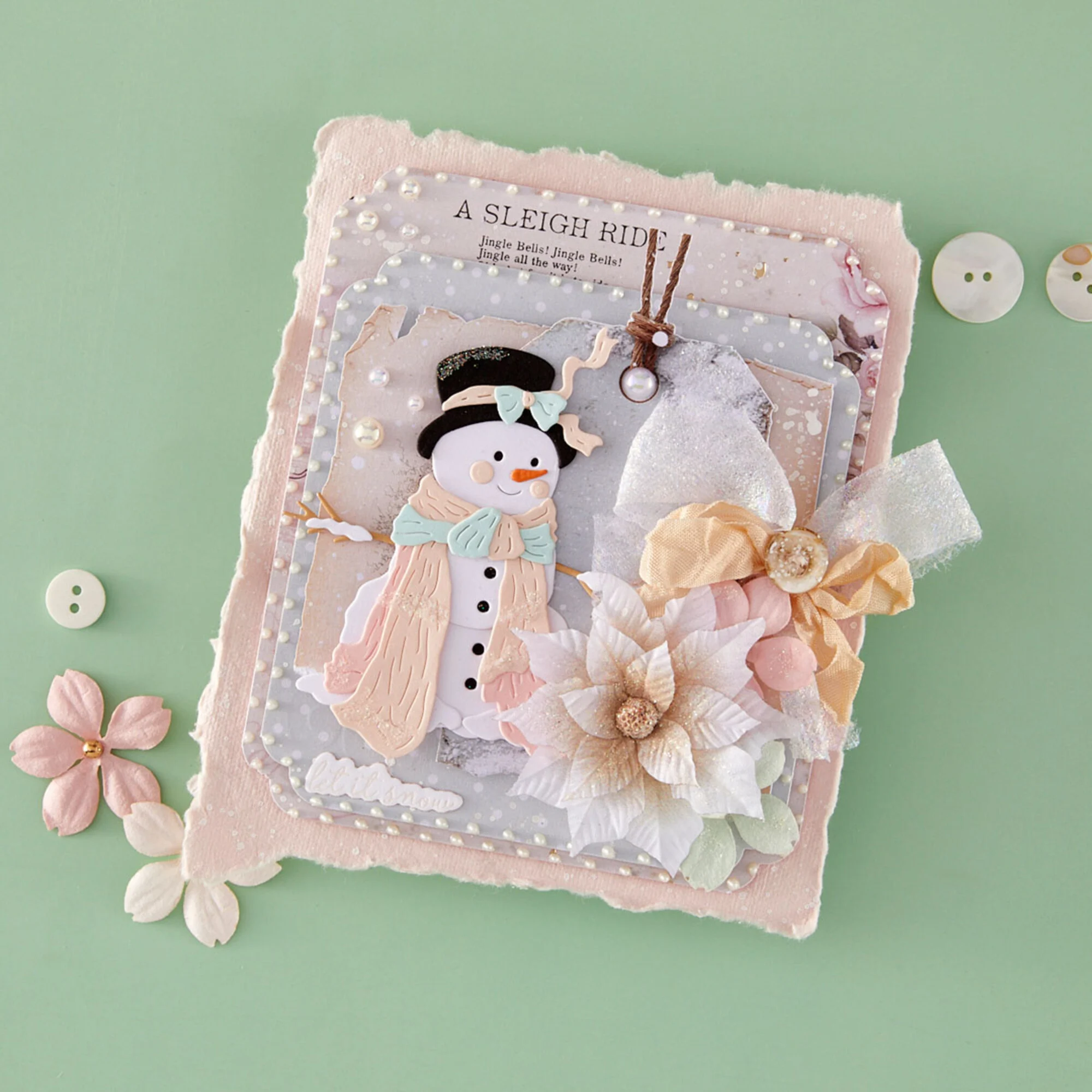 Spellbinders stanssi – Christmas Blush SWEET SNOWMAN - Image 2