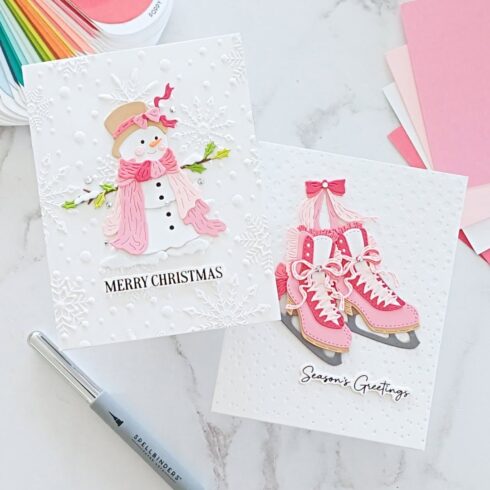 Spellbinders Christmas Blush stanssi 7
