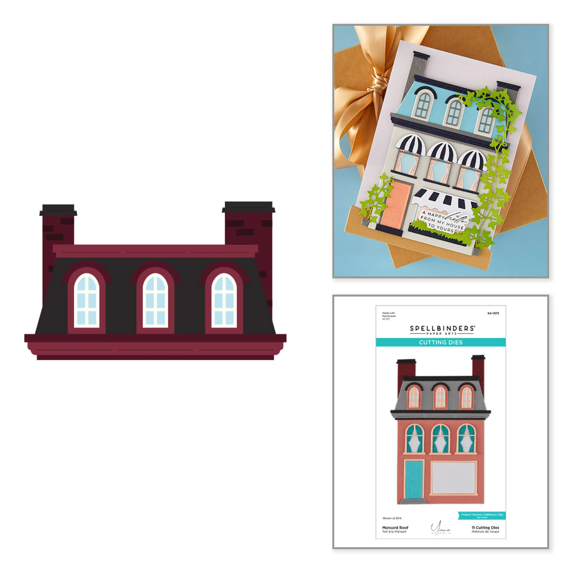 Spellbinders stanssi – Christmas City Holiday MANSARD ROOF - Image 4