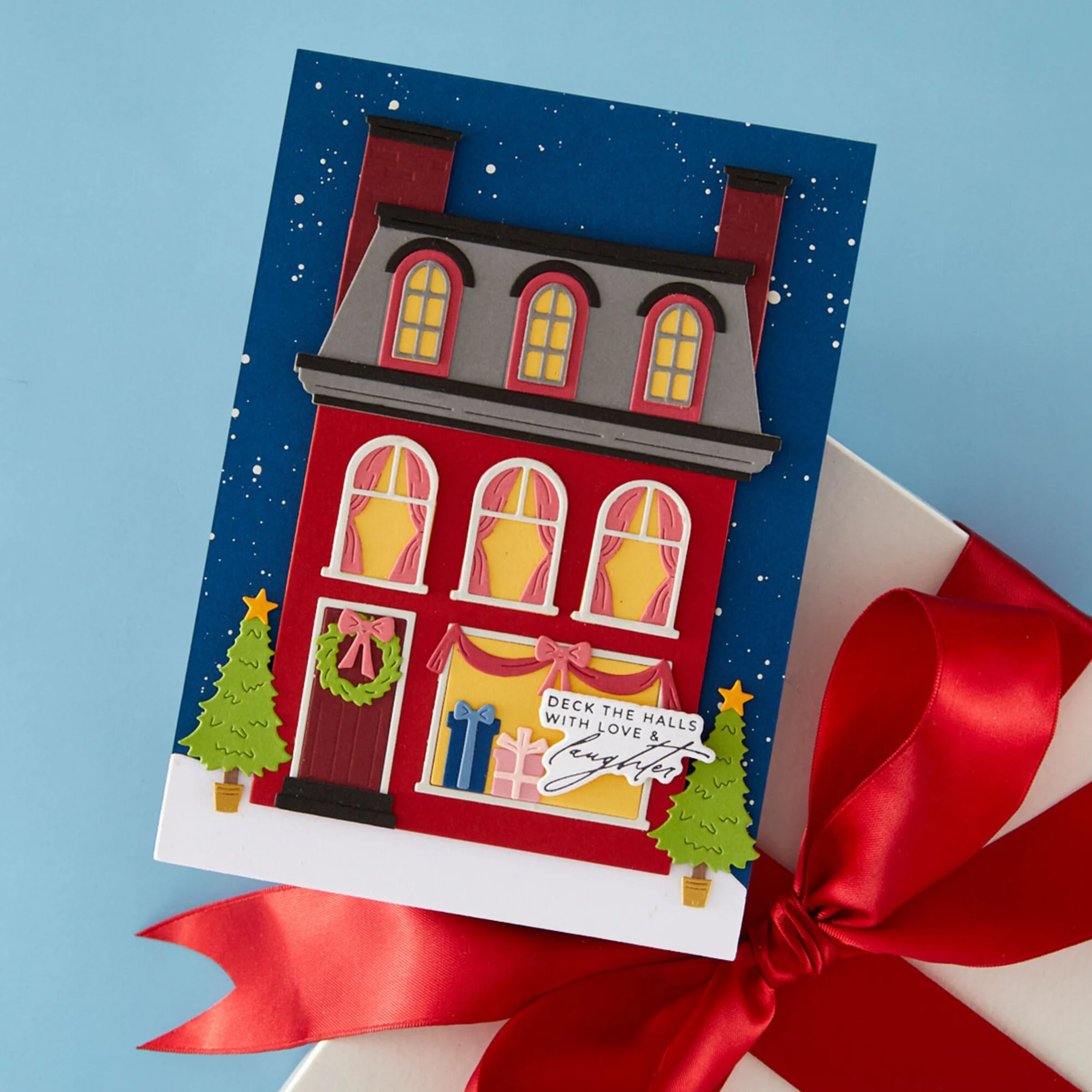 Spellbinders stanssi – Christmas City Holiday MANSARD ROOF - Image 2
