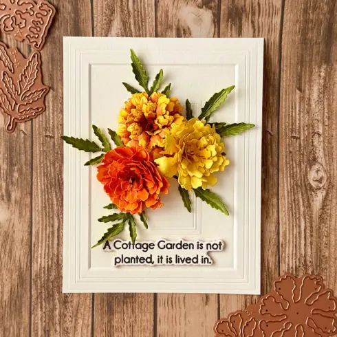 Spellbinders The Cottage Garden MARIGOLD stanssi 2
