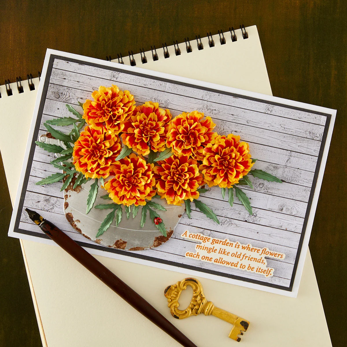 Spellbinders stanssi – The Cottage Garden MARIGOLD - Image 2