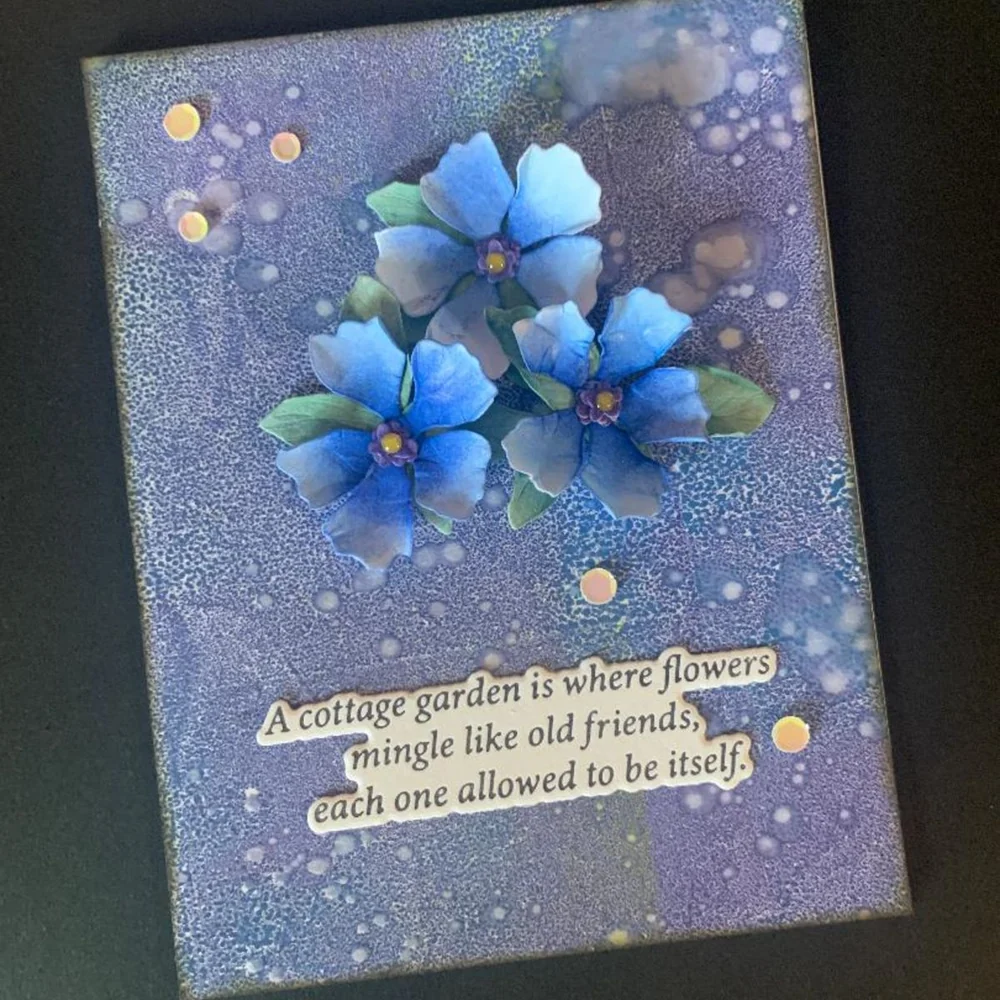 Spellbinders stanssi – The Cottage Garden VINCA - Image 3
