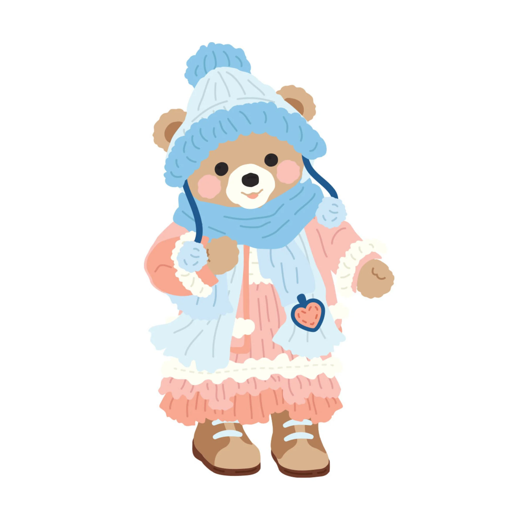 Spellbinders stanssi – Christmas Blush BUNDLED UP WINTER BEAR - Image 4