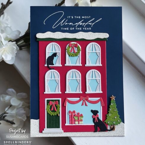 Spellbinders stanssi Christmas City Holiday 1