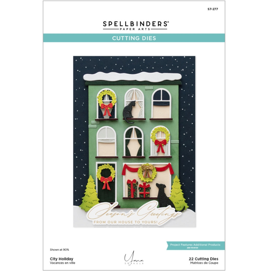 Spellbinders stanssi Christmas City Holiday CITY HOLIDAY