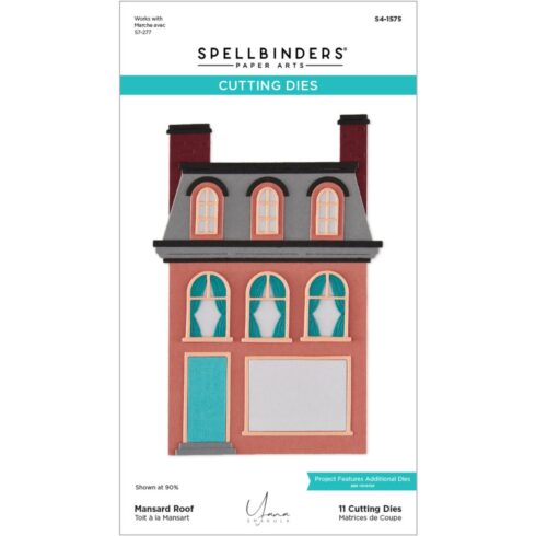 Spellbinders stanssi Christmas City Holiday MANSARD ROOF