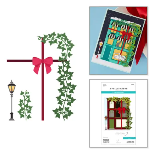Spellbinders stanssi Christmas City Holiday WRAPPED UP 1