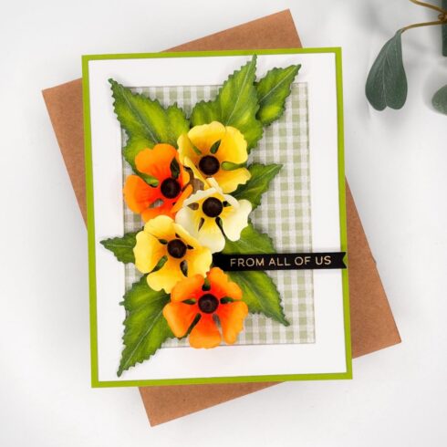 Spellbinders stanssi The Cottage Garden BLACK EYED SUSAN VINE 1