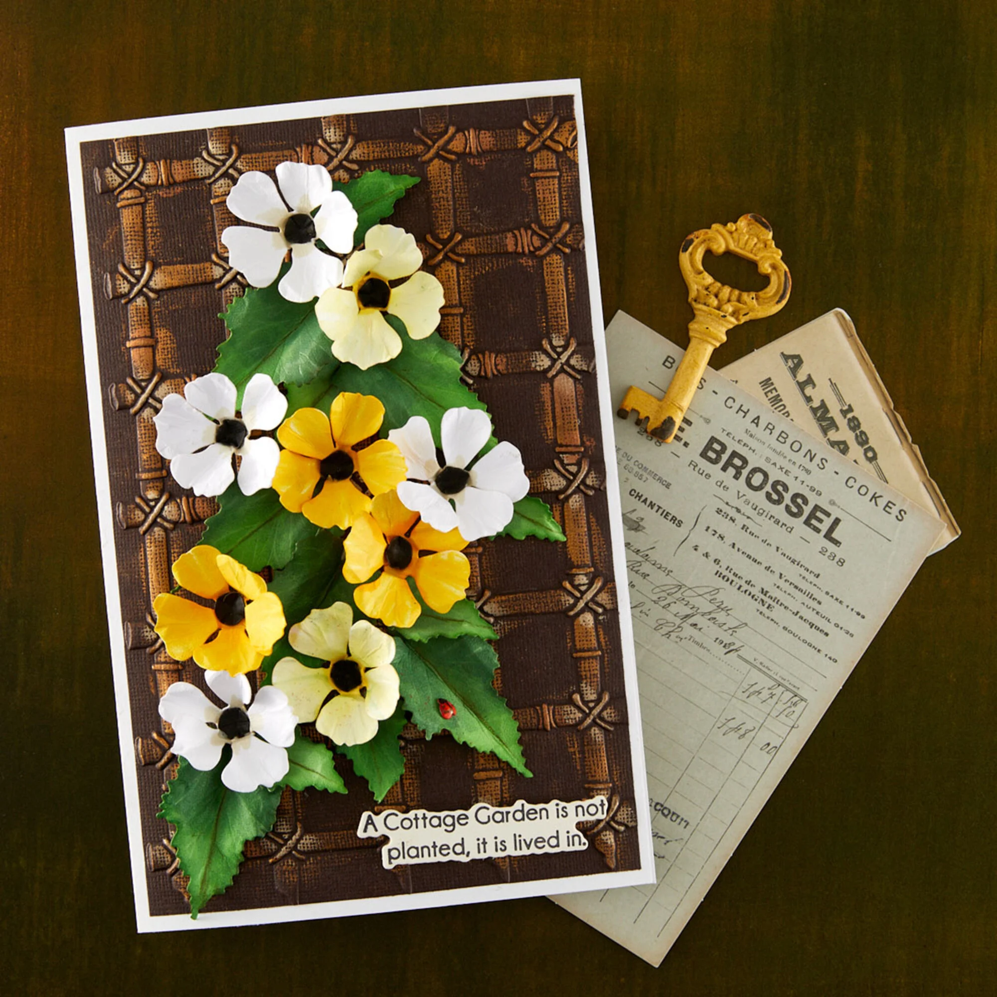 Spellbinders stanssi – The Cottage Garden BLACK EYED-SUSAN VINE - Image 2