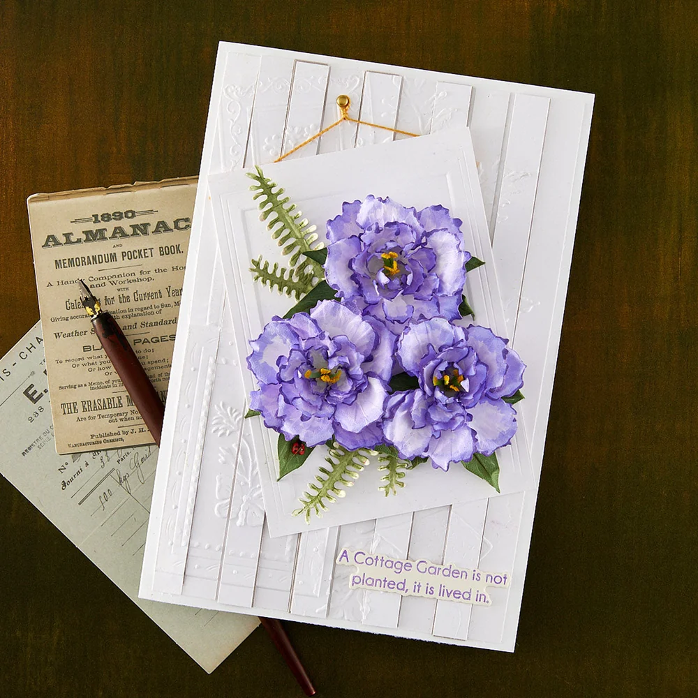 Spellbinders stanssi – The Cottage Garden LISIANTHUS - Bild 2