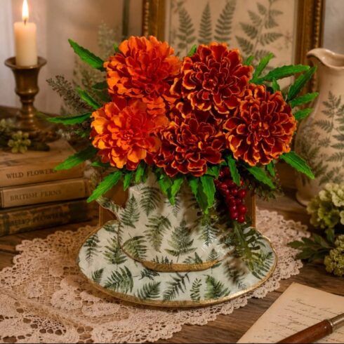 Spellbinders stanssi The Cottage Garden MARIGOLD 1