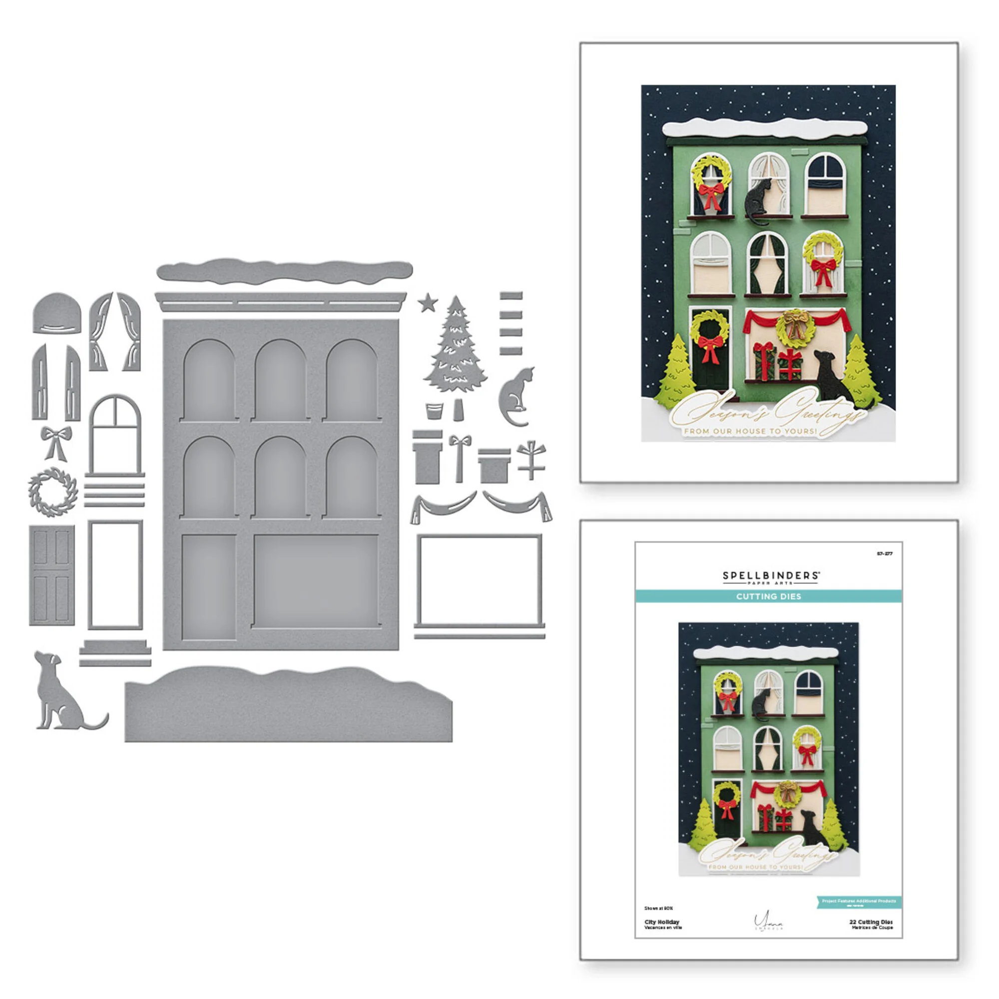 Spellbinders stanssi – Christmas City Holiday CITY HOLIDAY - Image 8