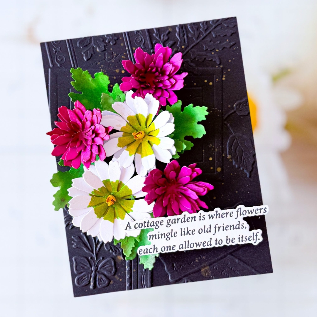 Spellbinders stanssi – The Cottage Garden BUTTON AND DAISY CHRYSANTHEMUM - Image 3