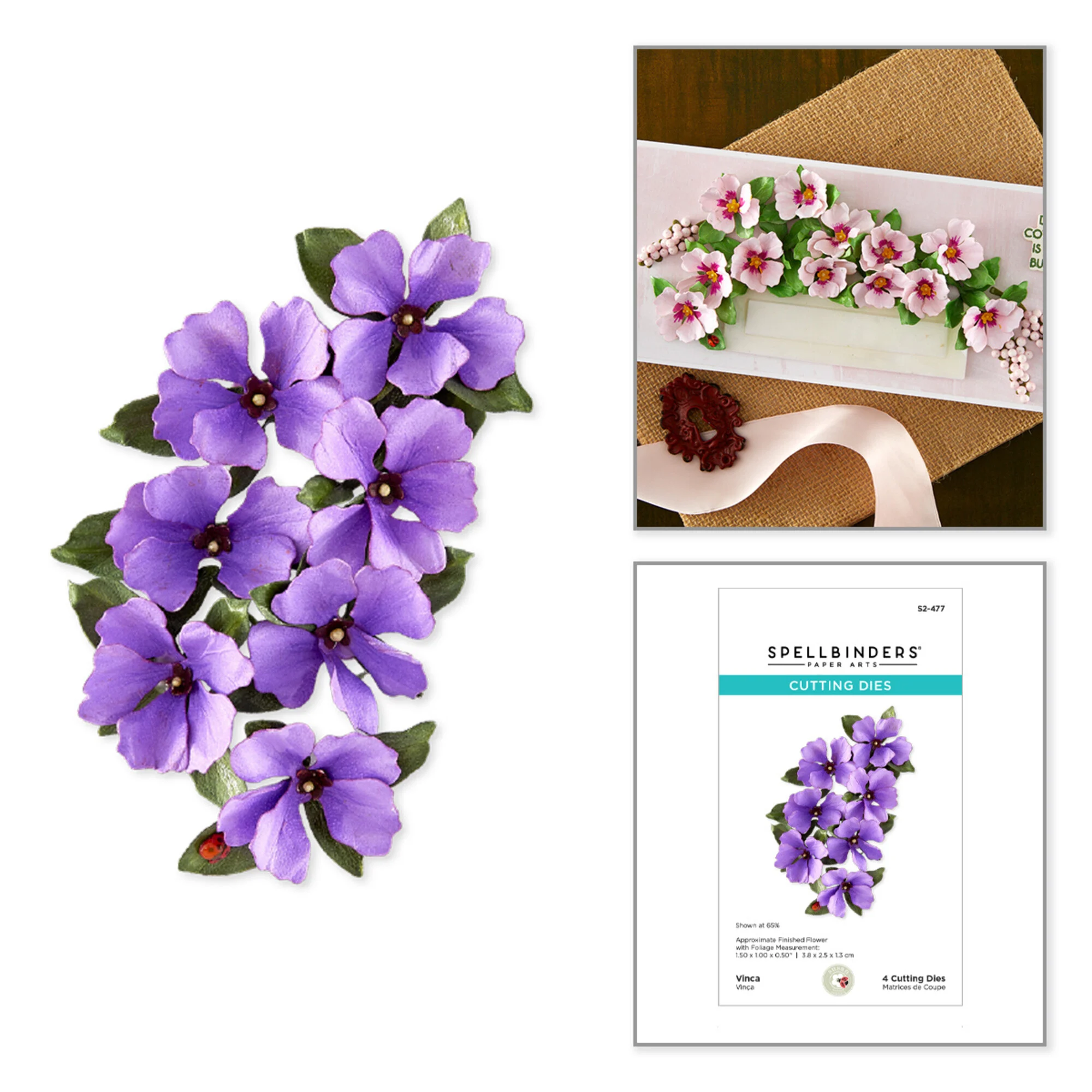 Spellbinders stanssi – The Cottage Garden VINCA - Image 6