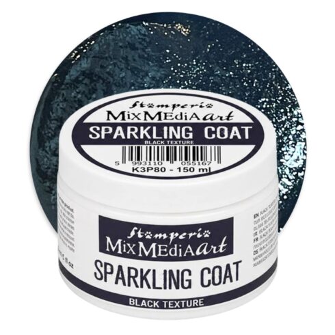 Stamperia Art Stories – Sparkling Coat Black Texture