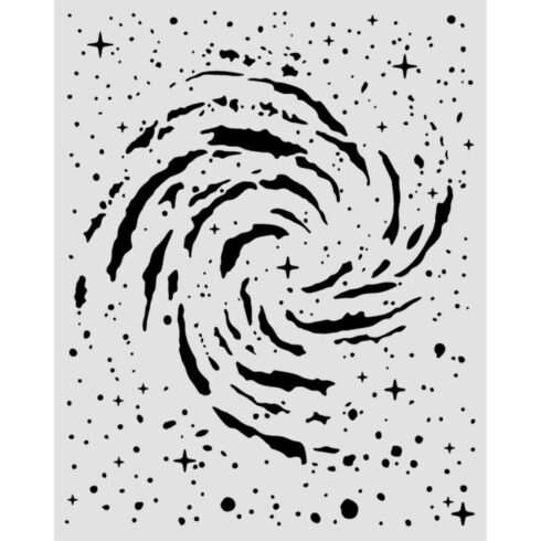 Stamperia Cosmos Swirling Nebula sapluuna 20 x 25 cm