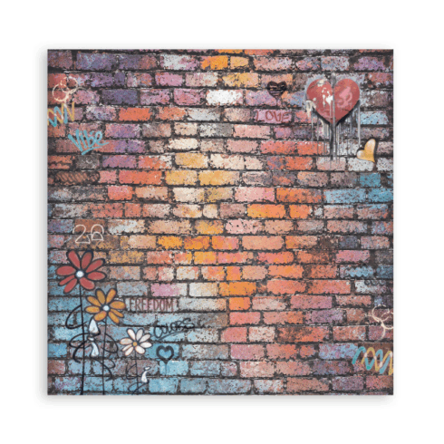 Stamperia Furry Friends 2 Backgrounds paperilajitelma 11