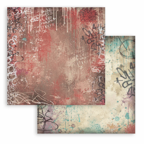 Stamperia Furry Friends 2 Backgrounds paperilajitelma 9