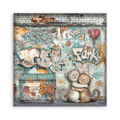 Stamperia Furry Friends 2 Maxi paperilajitelma 4
