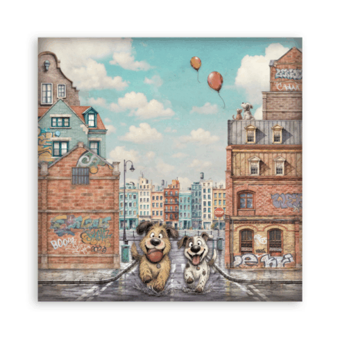 Stamperia Furry Friends 2 Maxi paperilajitelma 7