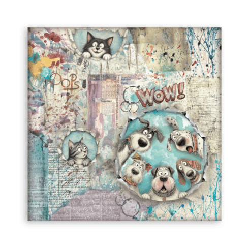 Stamperia Furry Friends 2 Maxi paperilajitelma 8