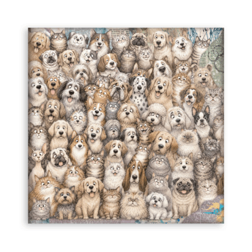 Stamperia Furry Friends 2 Maxi paperilajitelma 9