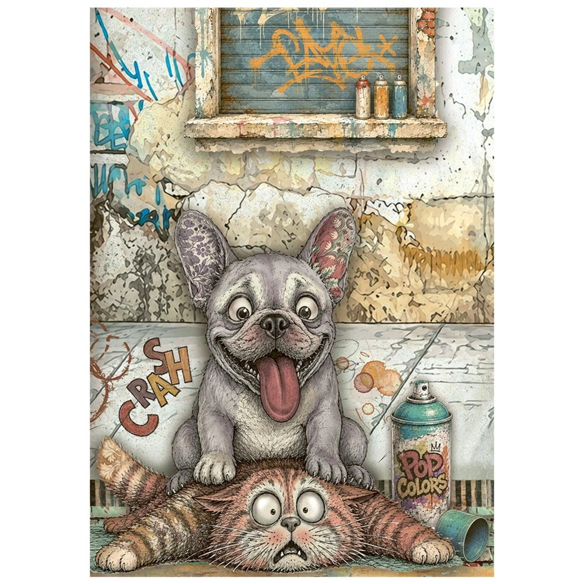 Stamperia – Furry Friends 2 Mini Rice Paper riisipaperi (8 kpl) A6 - Image 9