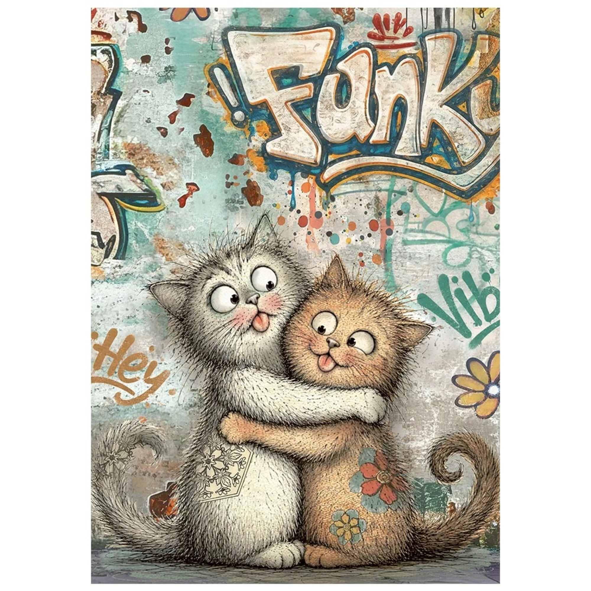 Stamperia – Furry Friends 2 Mini Rice Paper riisipaperi (8 kpl) A6 - Image 2