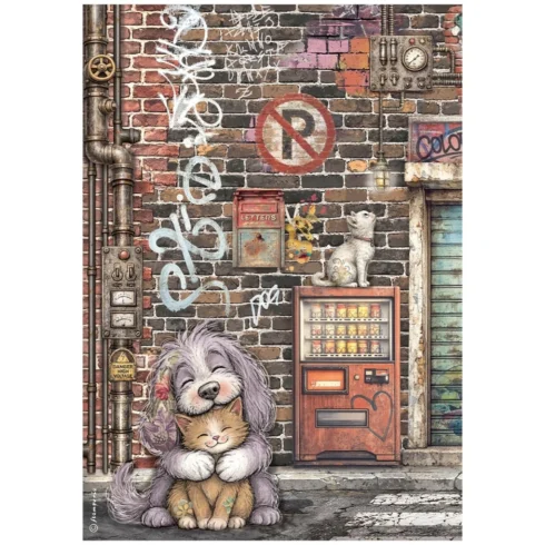 Stamperia Furry Friends 2 Selection Rice Paper riisipaperi 1