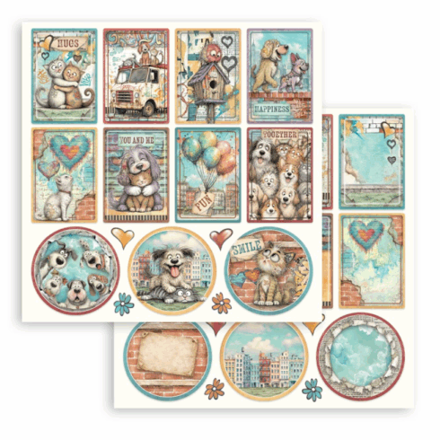 Stamperia Furry Friends 2 paperilajitelma 10
