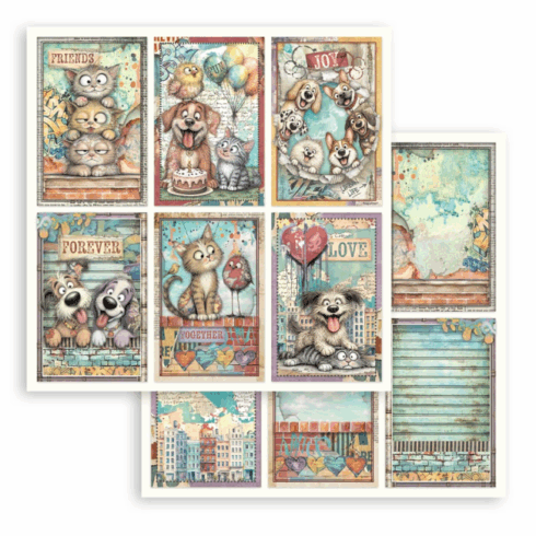 Stamperia Furry Friends 2 paperilajitelma 3